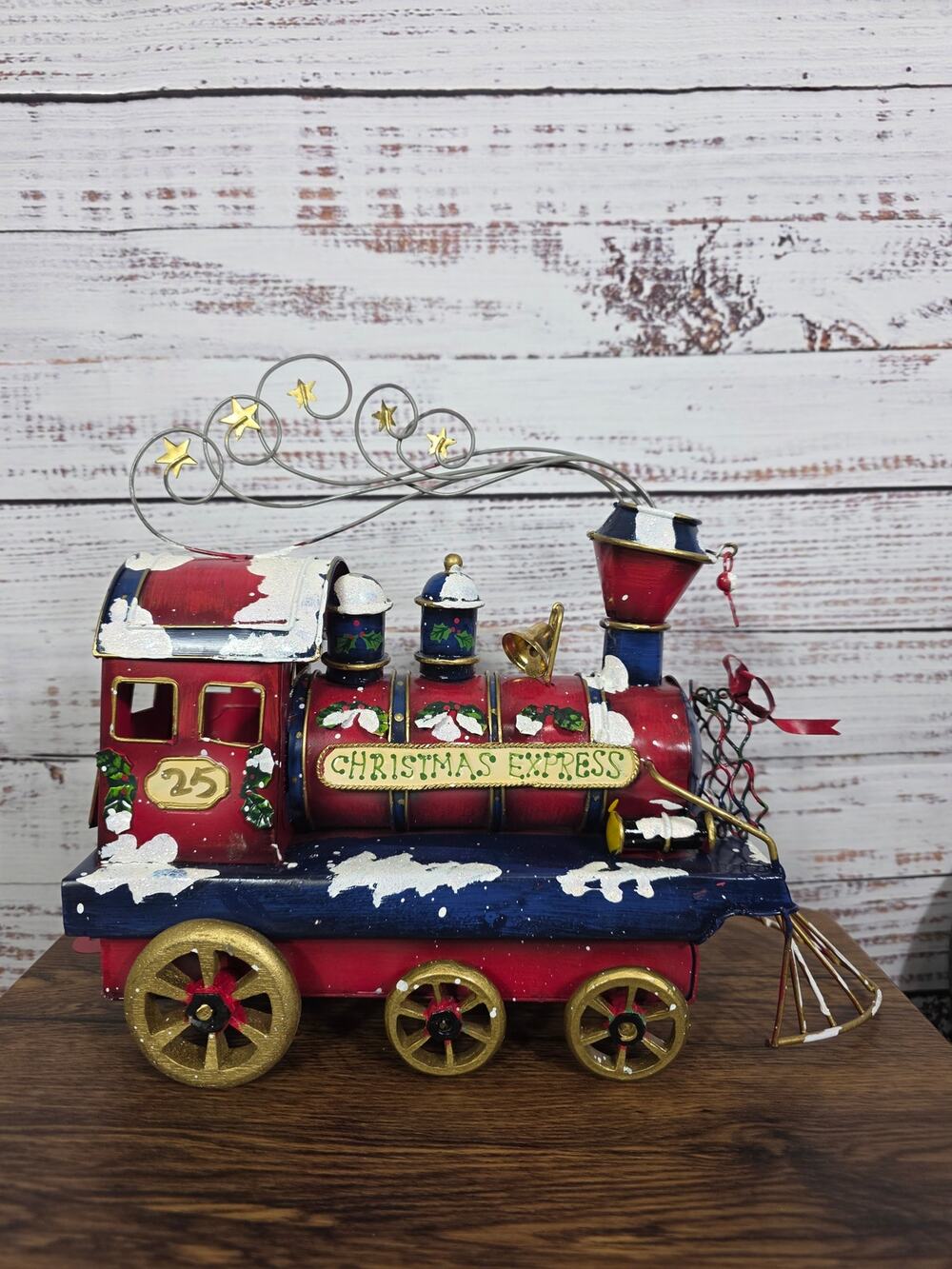 Christmas Express Locomotive Train Engine READ